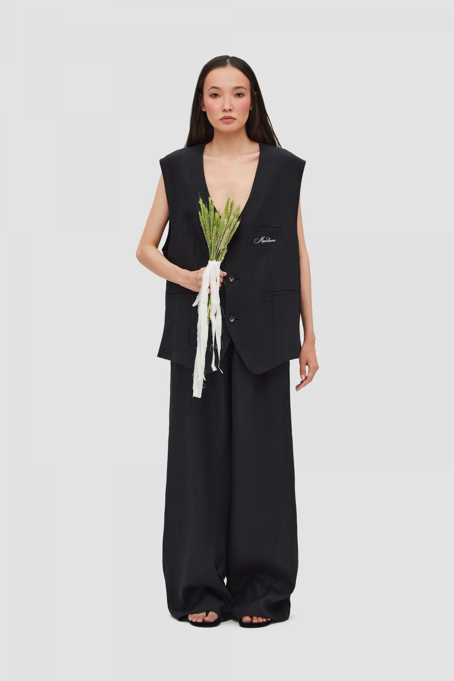 VEST WEDDING BLACK - MONOCHROME